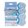 Spongeables Pedi-Scrub Foot Buffer, The Soap is in the Sponge, Contains Tea Tree Oil, Foot Exfoliating Sponge with Heel Buffer and Pedicure Oil, 20+ Washes, Fresh Linen Scent, 2 oz Sponge, Pack of 3 view 1