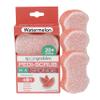 Spongeables Pedi Scrub Foot Exfoliating 20+ Wash Sponge, Watermelon, 3 Count view 1