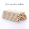 100Pcs Orange Wood Sticks for Nails, HOOMBOOM Double Sided Cuticle Pusher Remover Nail Art Manicure Pedicure Tool for Manicure Pedicure view 2