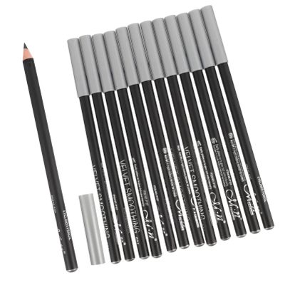 Beaupretty 12pcs Eyeliner Pencil Creative Black Makeup Tool for Precise Application Safe Skin-friendly Material for Everyday Beauty and