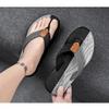 GHYUB Flip-Flops Men's Slippers Beach Non-Slip Slippers Open-Toed Soft Non-Slip Massage Shower Bathtub Gym Indoor Sandals Indoor and Outdoor Slippers Men's Casual Fashion view 2