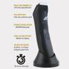 Fhuesion Manscape Trimmer for Men -IPX7 Waterproof Ball Trimmer w/Light & Ceramic Blade, Body Groomer for Pubic/Body/Groin Grooming, Electric Razor Shavers USB-C Charging, No Nicks, Gifts for Him view 3