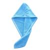1PC microfiber hair quick-drying towel bath towel hat quick-hat turban dry quick-drying ladies household bath tool blue view 1
