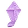 1PC microfiber hair quick-drying towel bath towel hat quick-hat headband dry quick-drying ladies household bath tool purple view 1