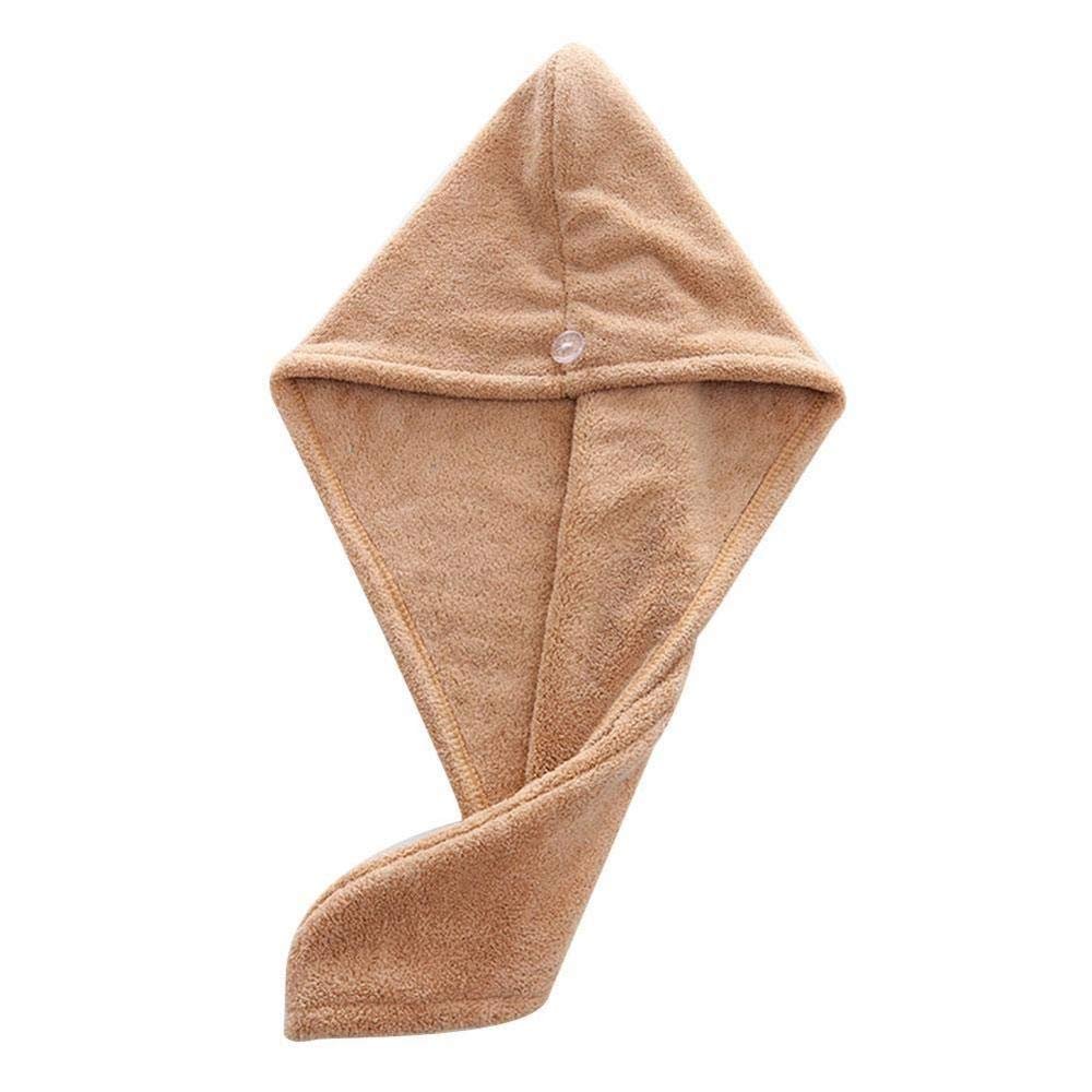1PC microfiber hair quick-drying towel bath towel hat quick-hat headband dry quick-drying ladies household bath tools coffee
