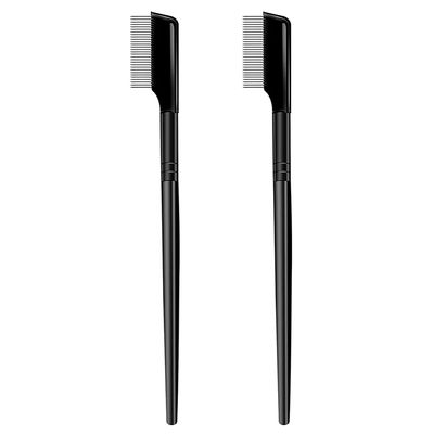 Beaupretty 2pcs Steel Needle Eyelash Shaping Comb Dense Teeth Eyelash Grooming Tool for Precise Separation and Definition for Natural Lash Styling and Brow Shaping