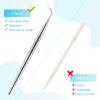 2 Pieces Eyelash Lift Tool Lash Separator Tool Stainless Steel Lash Lifting Perm Tool Lash Eyelash Perm Applicator Eyelash Extensions Supplies for Eyelash Lifting and Separating (Silver) view 2