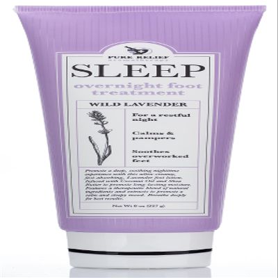 Pure Relief Relaxing Foot Lotion Moisturizer Cream For Dry Feet Lavender Foot Care Cream W/Shea Butter, Aloe, & Coconut Oil W/Soothing Scent, Pedicure Supplies, 8 Oz