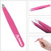 Amorux Eyebrow Tweezers For Women Facial Hair Professional hair removal Stainless Steel Tweezers for Ingrown Facial Hair, Splinter, and Daily Beauty (Black) (Pink) view 2