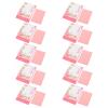 Lurrose 10 Boxes Oil Blotting Sheets Portable Oil Absorbing Paper Tissue for Facial Make Up Skin Care Supplies Pink view 1