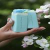 Artisan Silk Infused Soap - Sky Blue Rose - Luxury Soap - VEGAN, PALM OIL FREE, TOXINS FREE view 4