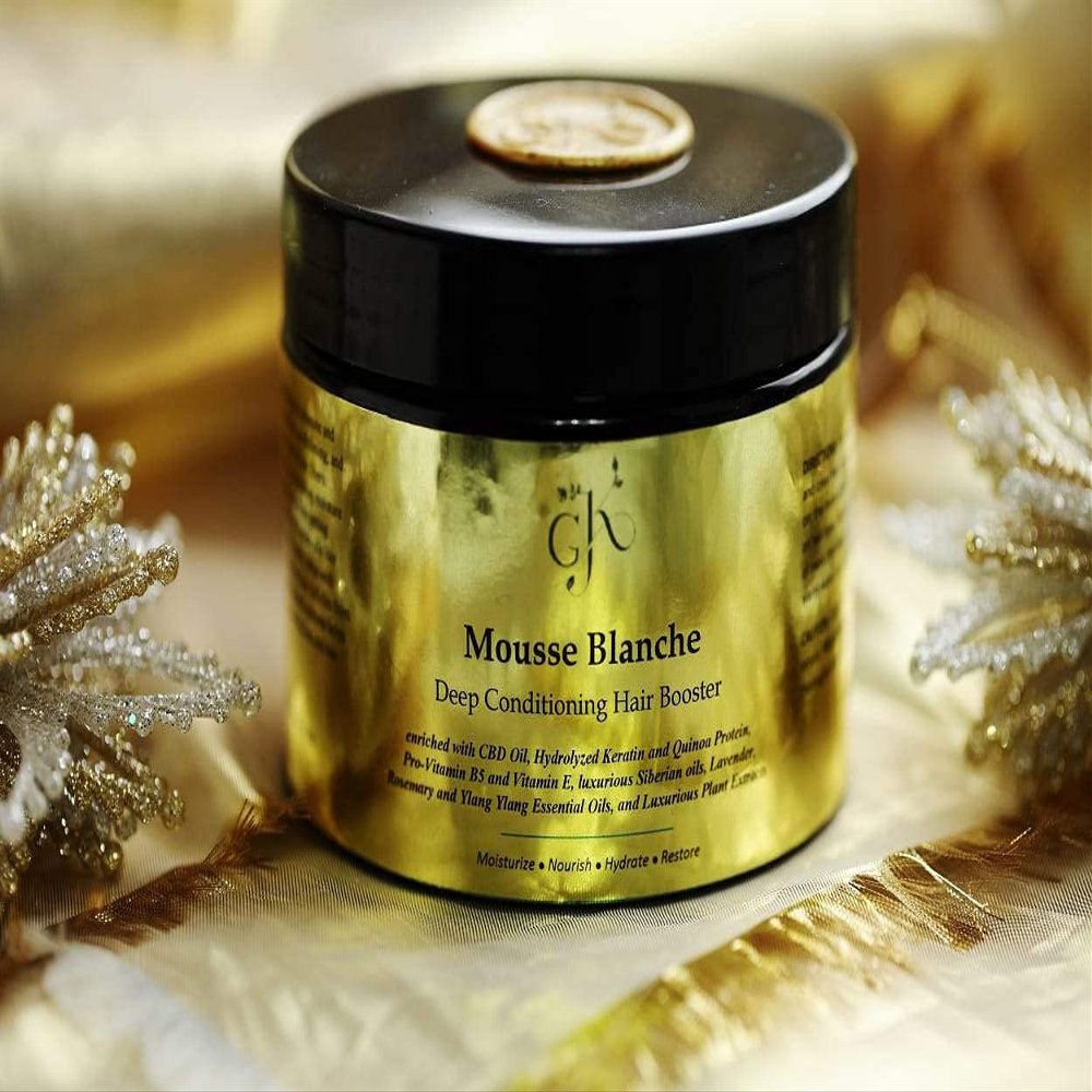 Deep Conditioning Hair Booster - Mousse Blanche - 100% NATURAL, VEGAN, SLS FREE - Luxury Hair Mask
