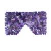 Amethyst Eye Mask for Fatigue Reduction Stress Relief 100% Amethyst Gemstone Cooling Eye Mask Lined w/Beads (Amethyst) view 1