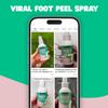 Freeman Flirty Feet Instant Foot Peeling Spray, Exfoliating Foot Mask For Summer, Moisturizing & Smooth Dry, Cracked Heels, Remove Dead Skin Quickly, Cruelty-Free & Vegan, 4 fl.oz./ 118 ml Bottle view 2