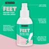 Freeman Flirty Feet Instant Foot Peeling Spray, Exfoliating Foot Mask For Summer, Moisturizing & Smooth Dry, Cracked Heels, Remove Dead Skin Quickly, Cruelty-Free & Vegan, 4 fl.oz./ 118 ml Bottle view 3