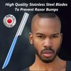 Mustache Scissors Grooming Kit Comb - Movember Travel Razor Mens Beard Trimmer Straight Edge Stainless Steel Shaping Tool For Men After Black Color Dye Goatee Shaper Clippers Balm Combs Wash Brush view 4