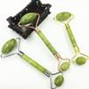 1 pc Jade Natural rolo de emagrecimento rosto massageador Facial Magro rolos massagem beleza levantamento cabea dupla cuidados sade ferramenta relaxar-Rose Gold view 1