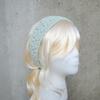 Adjustable Tie Back Headband COLOR CHOICES Had Knit Head Band Women Teen Girls Cotton (Orange Sparkle) view 3