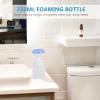 Cabilock 2pcs Fillable Foaming Bottles Flower Design Travel Mousse Press Dispenser for Shampoo Body Wash Toiletries Portable and Travel Bottles view 2