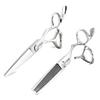 5.5" Barber Scissors Set Hair Scissors Professional Hair Cutting Shears Japan 440C Thinning Shears Convex 440C Blades Kinsaro view 1
