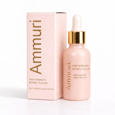 Ammuri (4% Retinol) Retinol Serum High Strength For Face Anti Aging Formula Face Serum For Women & Men Best For Skin care, Face Care, Acne Treatment, Dark Circles- 30ml