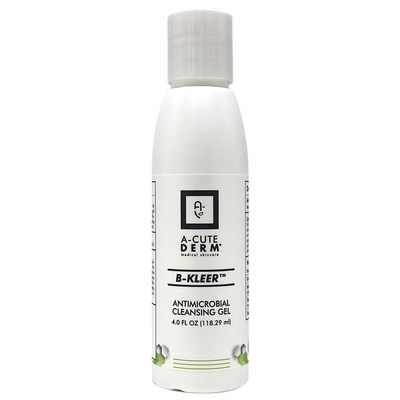 A-Cute Derm B-Kleer Cleansing Gel Acne Cleanser that Purify and Protect Your Skin from Clogged Pores for All Skin Types (4oz)
