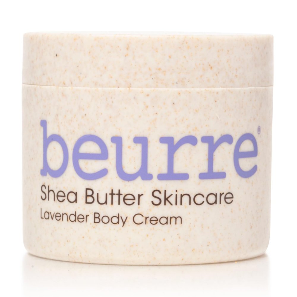 Beurre Shea Butter Body Cream  Whipped Hydrating Body Butter for Smooth, Nourished Skin  Rich Moisturizer with Lavender  Vegan, Plant-Based, Cruelty Free Skincare