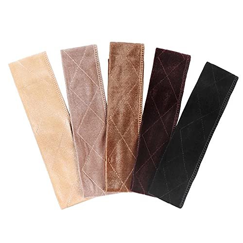 Lace Non-Slip Comfort High Elasticy Adustable Velvet Wig Grip Headband (Coffee)