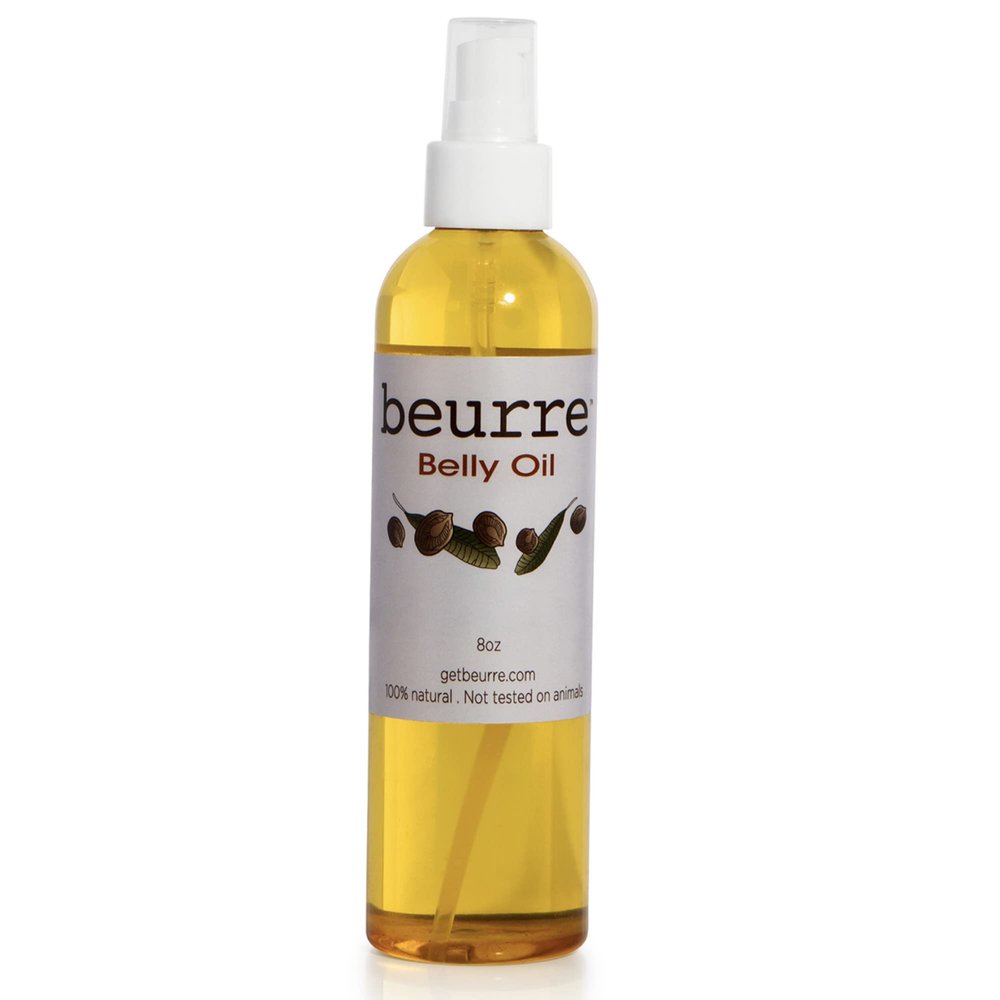 Beurre Belly Oil for Pregnancy | Moisturizing Oils for stretch marks | 8 oz