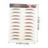 Beaupretty 8sheets Fake Eyebrow Stickers for Application Realistic Natural Look for Makeup and Beauty Bloggers for Sparse Missing Eyebrows view 3