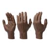 A Pound of Flesh Practice Tattoo Hand With Wrist Silicone Tattooing Fake Skin for Practice or Display Professional Quality, Right Hand Dark Brown Skintone view 2