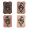 A Pound of Flesh Practice Tattoo Hand With Wrist Silicone Tattooing Fake Skin for Practice or Display Professional Quality, Right Hand Dark Brown Skintone view 4