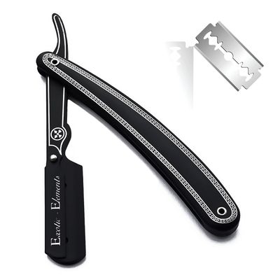 Classic Style Barber Shaving Straight Edge Razor Blade  Professional Grade for Barbershops & Beauty Salons  Used for Disposable Double Edge Blades  Durable High-Performance Steel