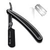 Classic Style Barber Shaving Straight Edge Razor Blade  Professional Grade for Barbershops & Beauty Salons  Used for Disposable Double Edge Blades  Durable High-Performance Steel view 1