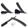 Classic Style Barber Shaving Straight Edge Razor Blade  Professional Grade for Barbershops & Beauty Salons  Used for Disposable Double Edge Blades  Durable High-Performance Steel view 2