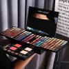 MISS ROSE 190 Colors Cosmetic Make up Piano Box Set,Combination with Eyeshadow /Facial Blusher /Eyebrow Powder /Eyeliner Pencil /Mirror,All-in-1 Makeup Gift Set (Color B) view 2