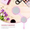 2pcs Double Sided Mirror Makeup Mirror with Handle Handheld Magnifying Travel Magnifying with Handle Vanity Handheld Cosmetic view 3