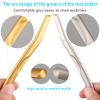 Dermaplaning tool, Stainless steel eyebrow trimmer, Women Facial Razor for Hair Removal, Scraper hair removal knife, Set of 2 view 3