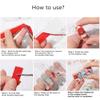Acrylic Tabletop Acrylic Nail Art Display with 30pcs Nail Art Display Sheet sticks plus 10M Double Sided Tape,Transparent Nail Art Showing Holder (Style 2, Clear) view 2