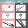 AUSOMTEK Nose Hair Trimming Cliper, Ear Hair Trimming Tweezers, Eyebrow Grooming Scissors, Stainless Steel, Safe Round-Headed view 3