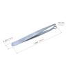AUSOMTEK Nose Hair Trimming Cliper, Ear Hair Trimming Tweezers, Eyebrow Grooming Scissors, Stainless Steel, Safe Round-Headed view 4