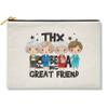 CoconutGardenCorp Golden Girls Make Up Bag, Cosmetic Bag, Rose, Dorothy, Blanche, Sophia, Stay Golden Cartoon view 1