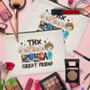CoconutGardenCorp Golden Girls Make Up Bag, Cosmetic Bag, Rose, Dorothy, Blanche, Sophia, Stay Golden Cartoon view 3