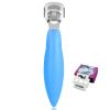 Callus Shaver Foot File Care Hard Skin Remover Callus Shaver Sets, Foot File Heads & 10 Replacement Blade for Hand Feet (Blue) view 3