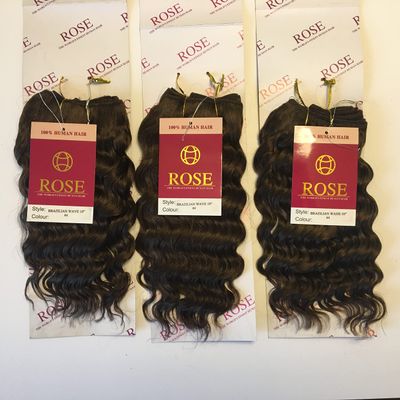 100% Natural Human Hair Bundles Brazilian Deep Wave 10" Dark Brown