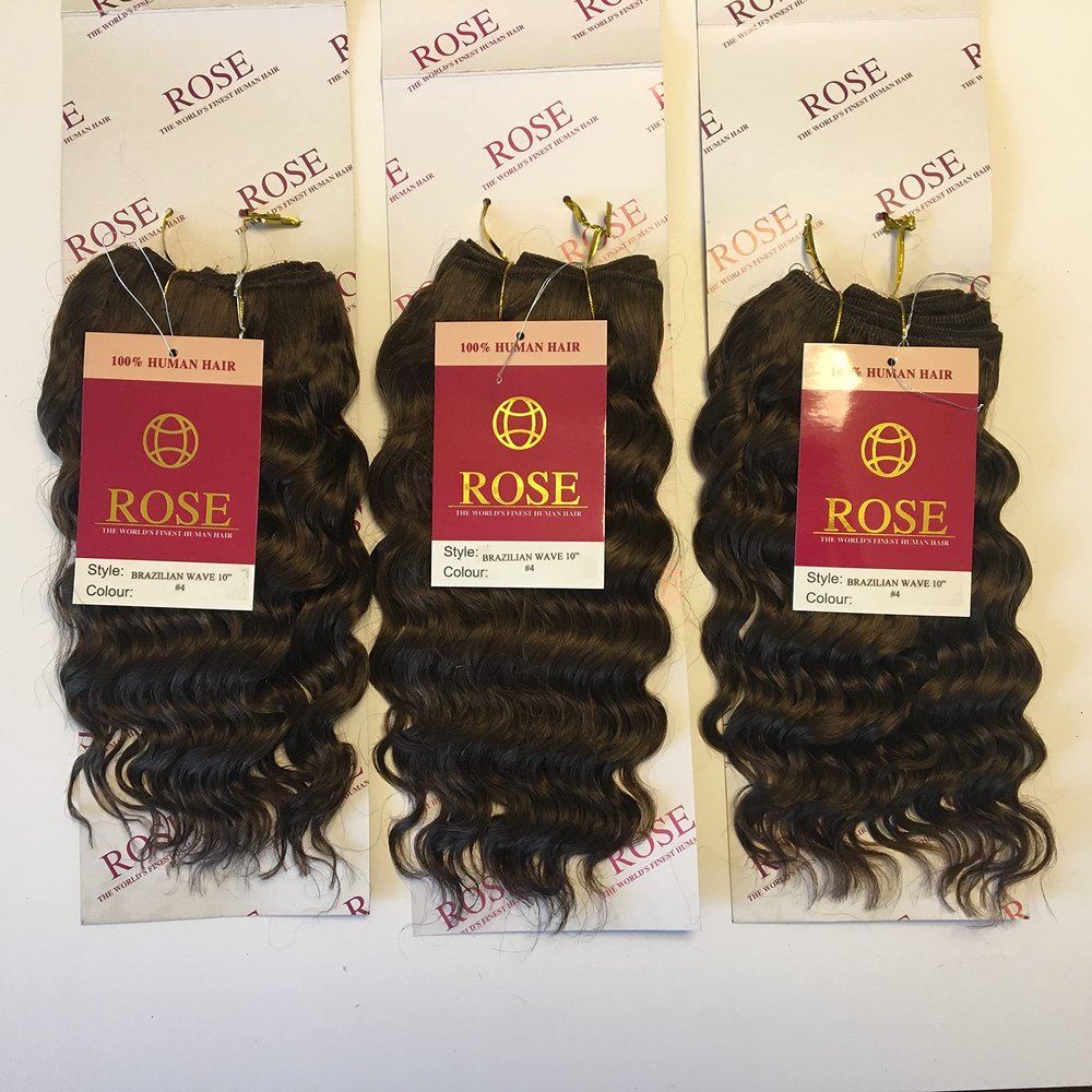 100% Natural Human Hair Bundles Brazilian Deep Wave 10" Dark Brown