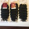 100% Natural Human Hair Bundles Brazilian Deep Wave 10" Dark Brown view 2