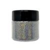 DIY Kit Creations: Holographic Silver Biodegradable Ultra-Fine Cosmetic Grade Glitter 0.75 oz jar - Vegan & Made in The USA view 1