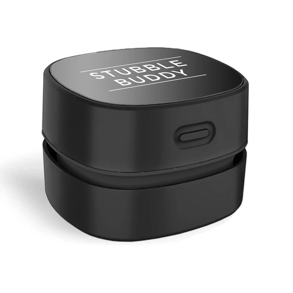 Pete & Pedro The Stubble Buddy - Portable Beard & Facial Hair Cleanup Trimming & Manscaping Handheld Mini Vacuum | Cordless USB Rechargeable Hair Clippings Cleaner | As Seen on Shark Tank