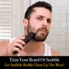 Pete & Pedro The Stubble Buddy - Portable Beard & Facial Hair Cleanup Trimming & Manscaping Handheld Mini Vacuum | Cordless USB Rechargeable Hair Clippings Cleaner | As Seen on Shark Tank view 3